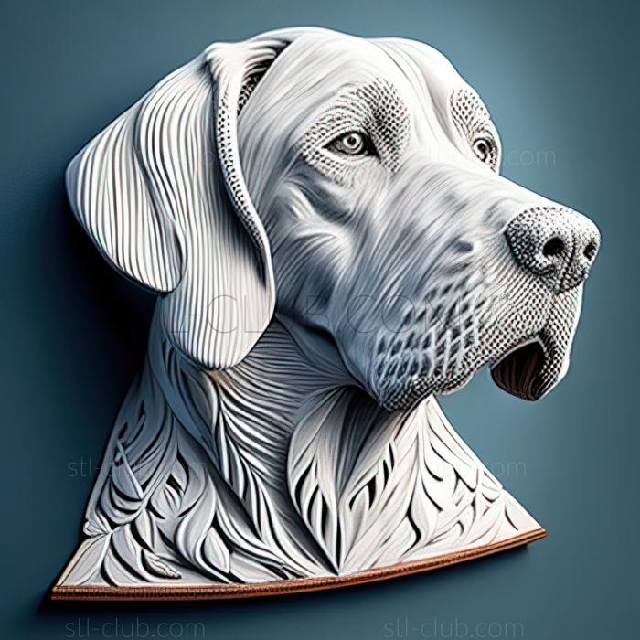 3D model st English Pointer dog (STL)